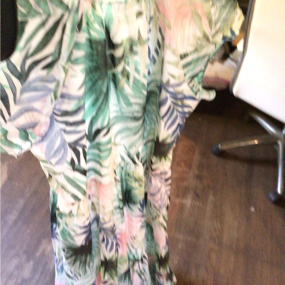 1 left ! Lavender Brown Palms maxi dress - Picture 7 of 9